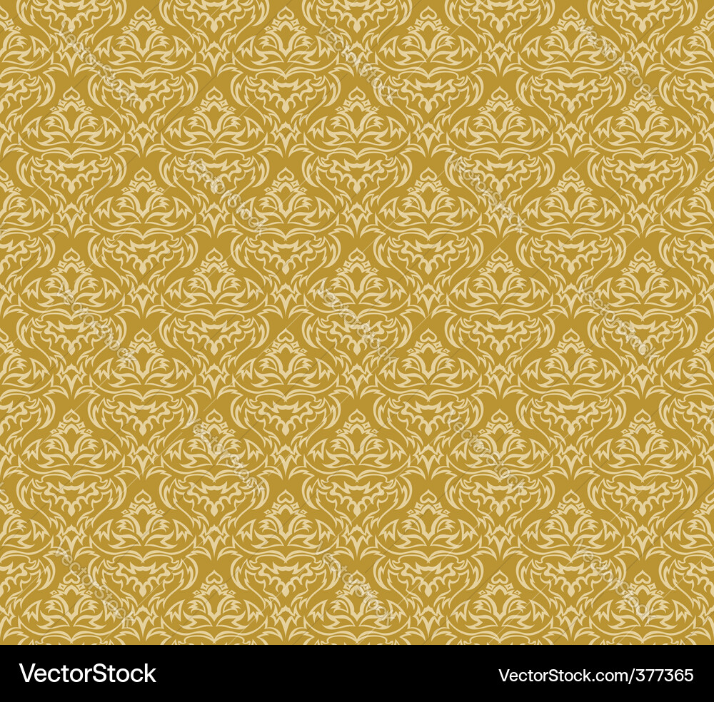 Damask pattern vector image