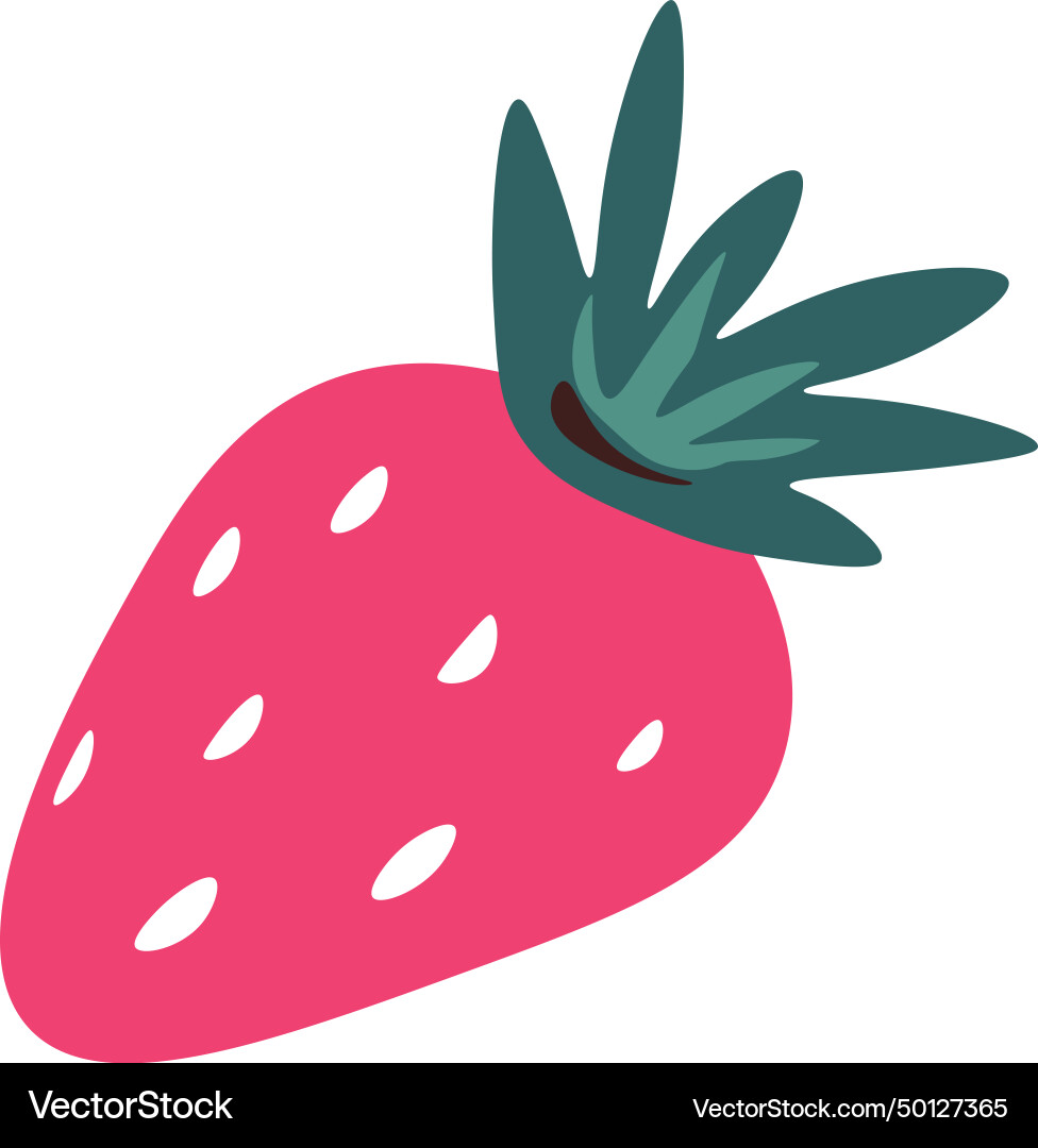 Exotic and delicious organic natural strawberries Exotic and delicious organic natural strawberries vector image