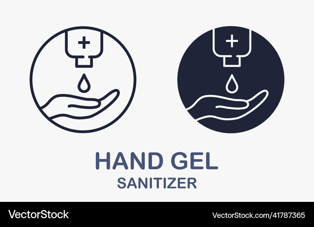 Hand sanitizer icon isolated on white Hand sanitizer icon isolated on white vector image