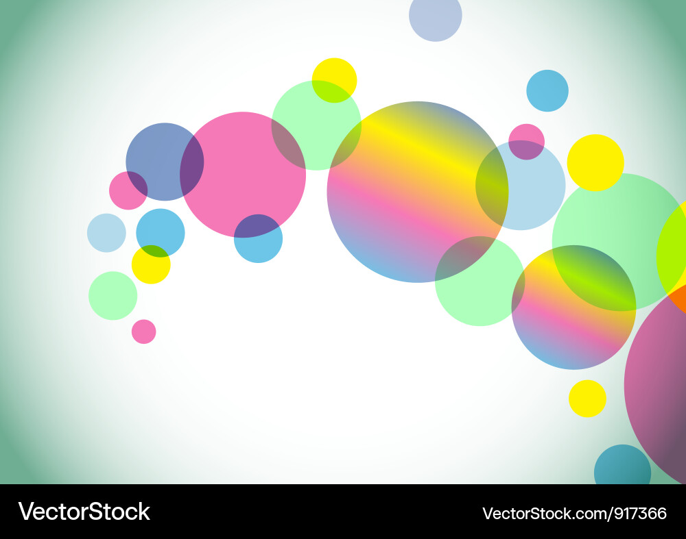 Abstract Colorful Circle Background Vector Image