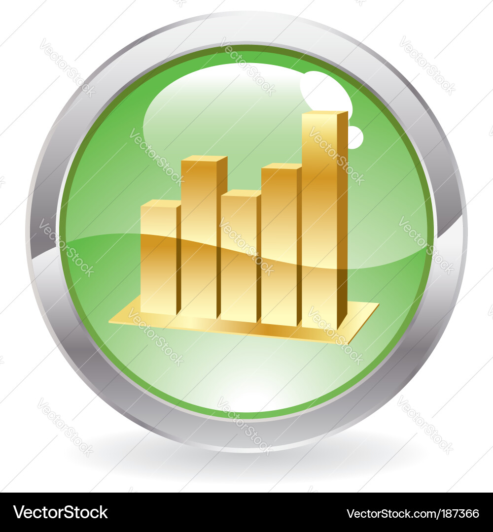Button with graph vector image
