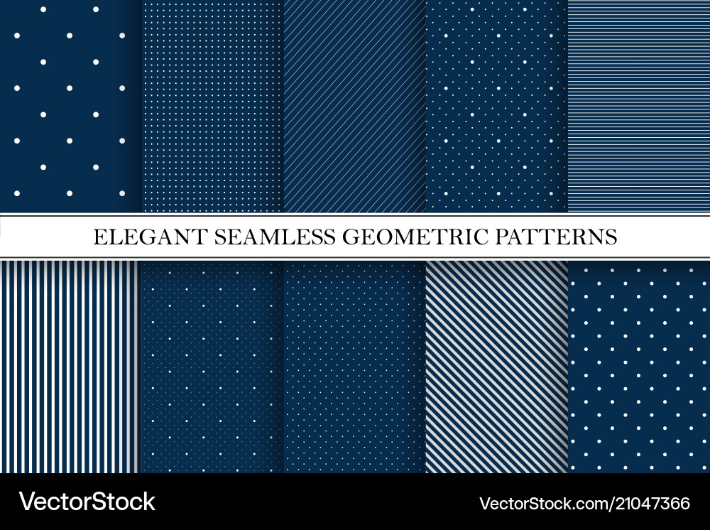 Collection of elegant patterns - seamless Collection of elegant patterns - seamless vector image