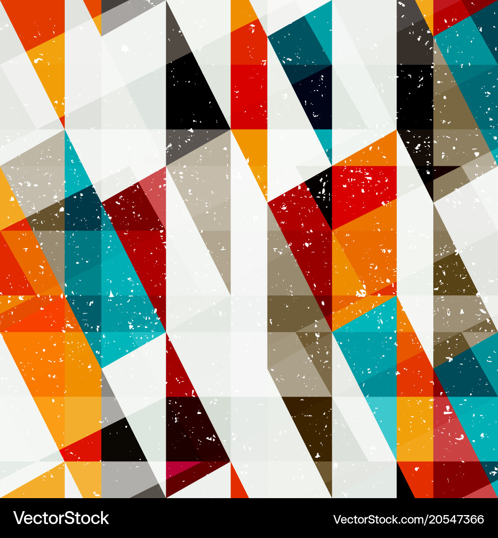 Colorful Geometric Triangle Pattern vector image