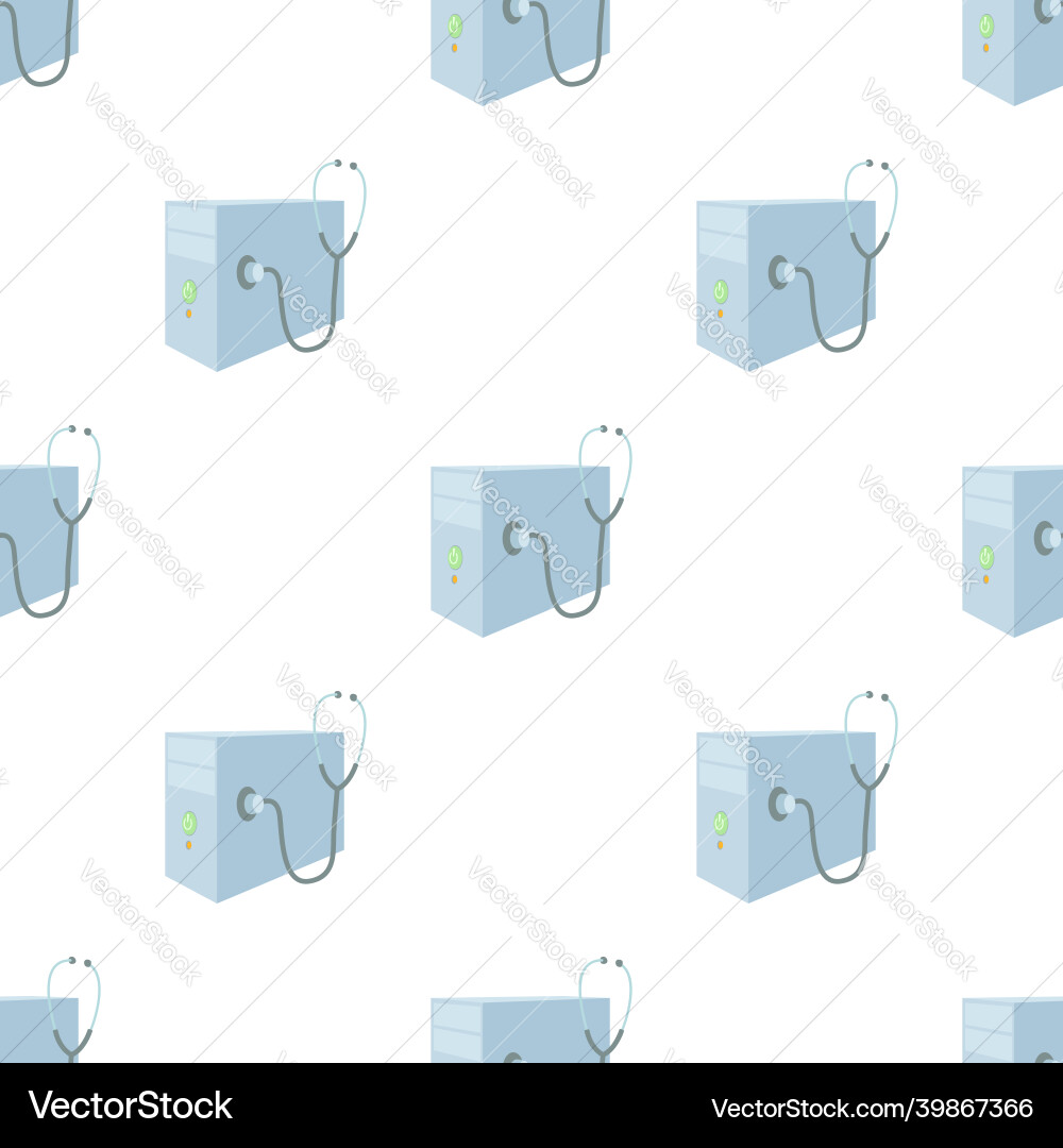 Repair of computer system unit pattern seamless Repair of computer system unit pattern seamless vector image
