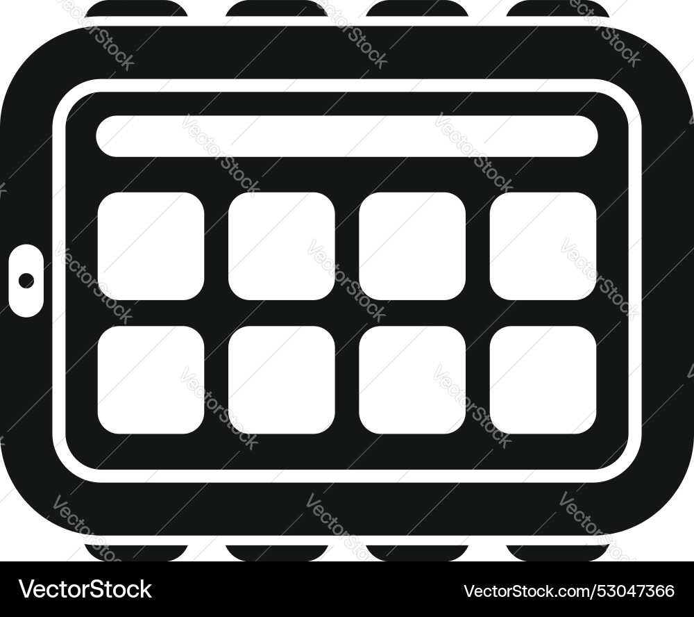 Rugged tablet computer with buttons showing Rugged tablet computer with buttons showing vector image