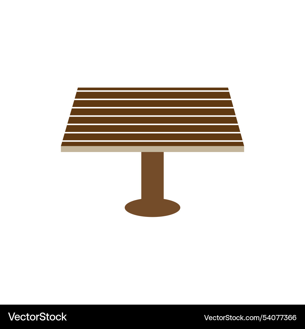 Table logo icon object background Vector Image