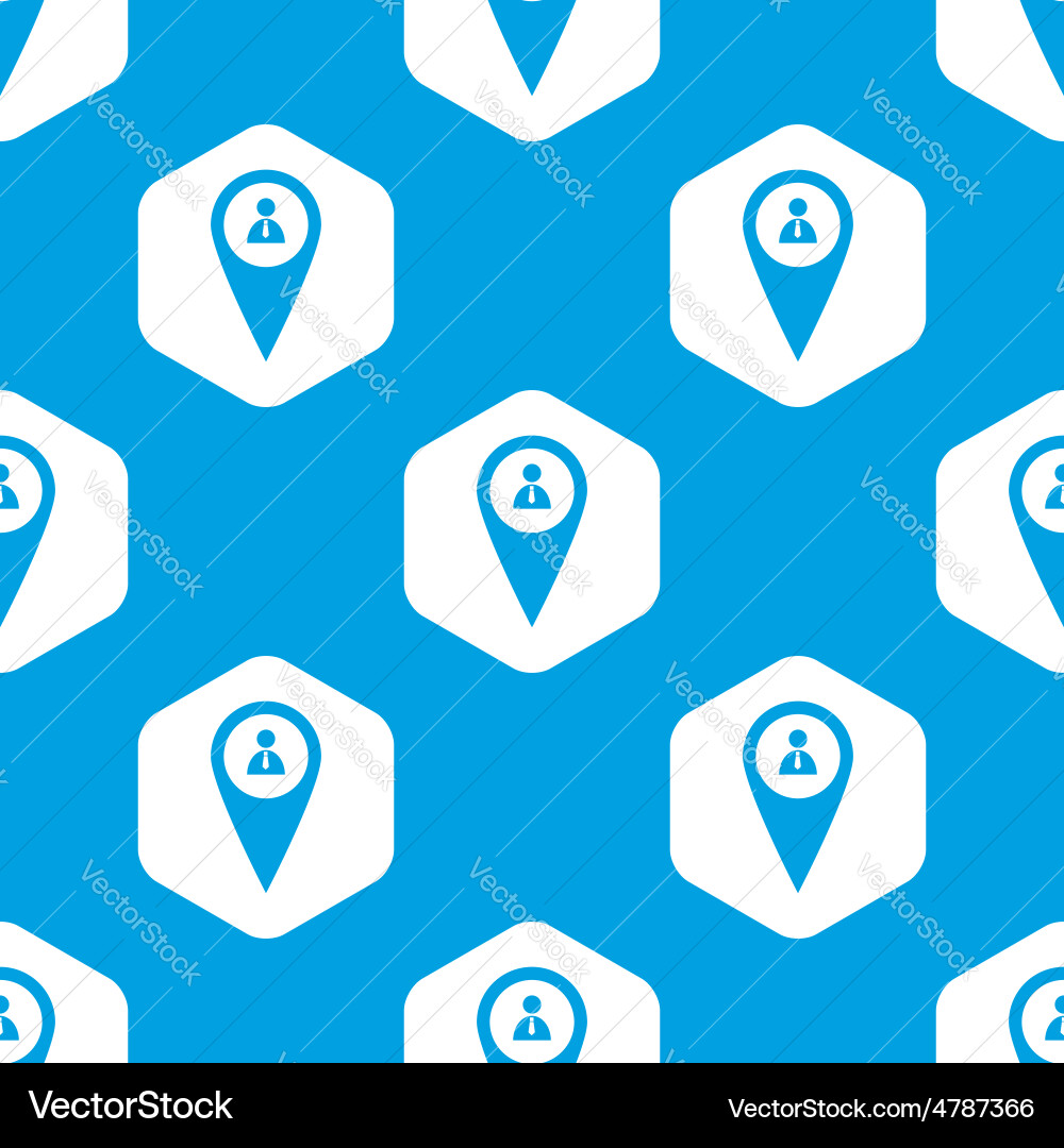 User pointer hexagon pattern Vector Image