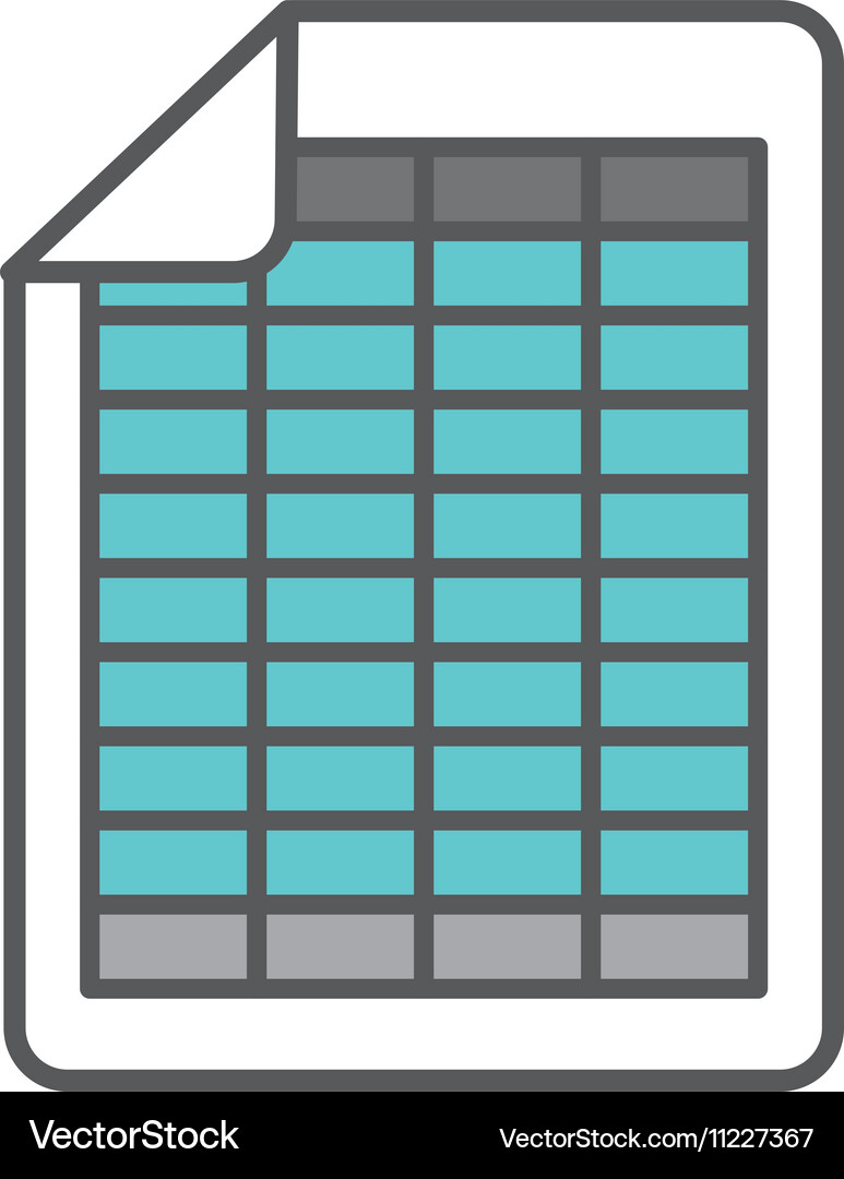 Document file format isolated icon Royalty Free Vector Image