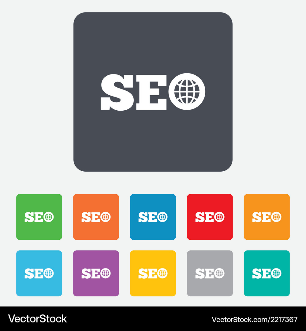 SEO Icon - Search Engine Optimization Vector Image