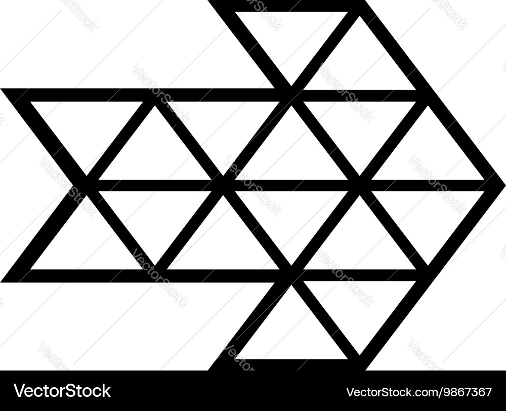 White triangle arrow icon simple style vector image