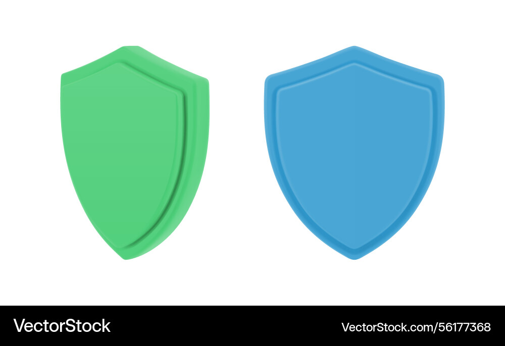 Classic empty shields with copy space Classic empty shields with copy space vector image
