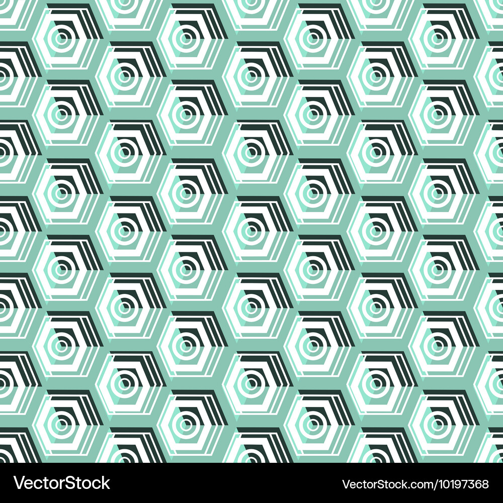 Isometric cubes seamlessly repeatable pattern 3d Vector Image