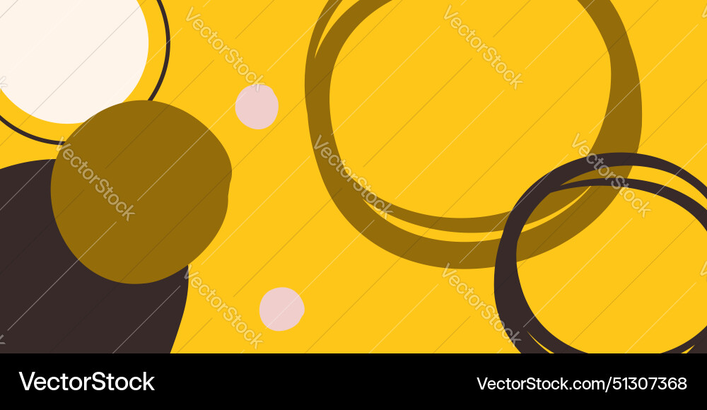 Seamless round pattern background with shapes vector image