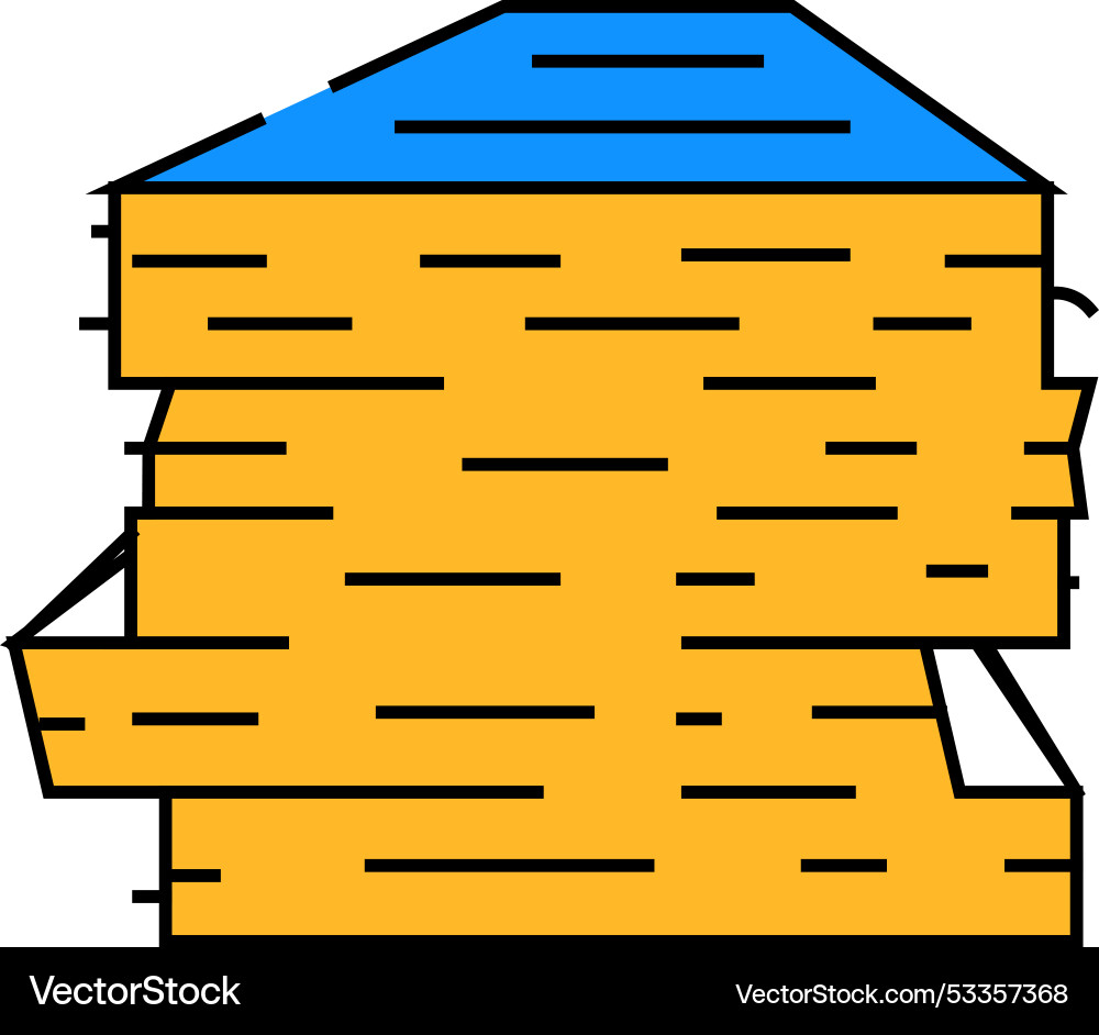 Stack paper document icon color Stack paper document icon color vector image