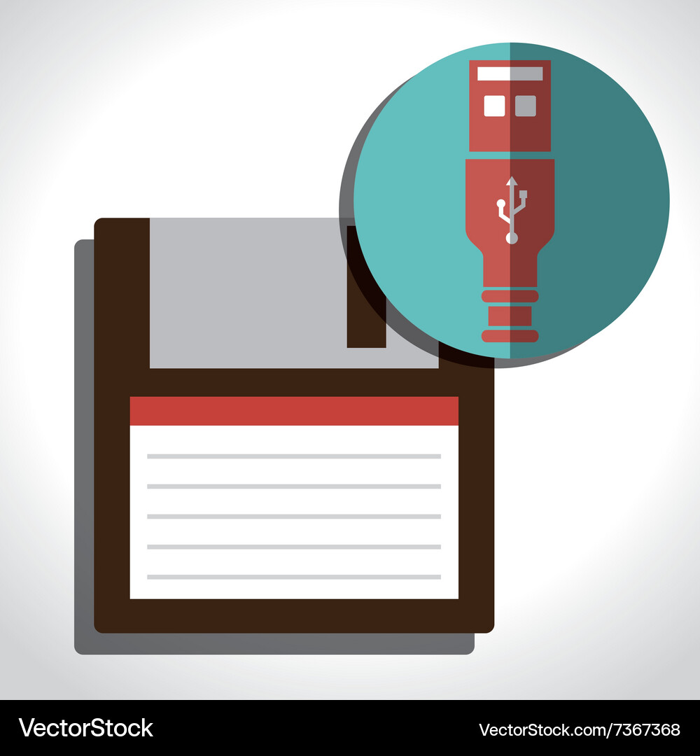 Usb technology connection Vector Image