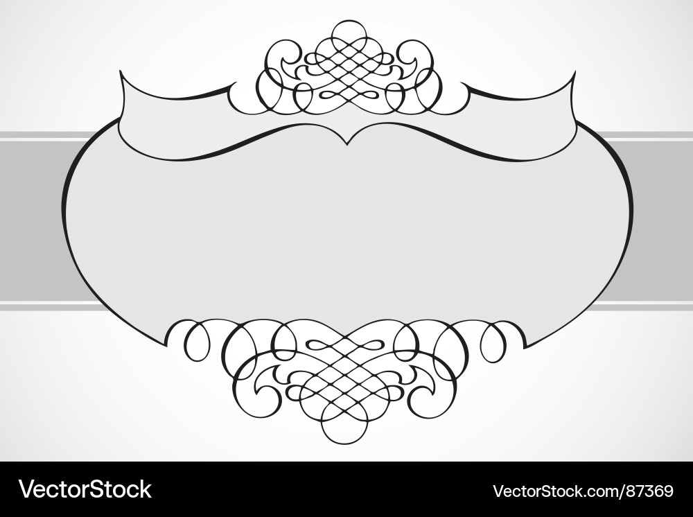 Elegant Swirl Frame Vector Image
