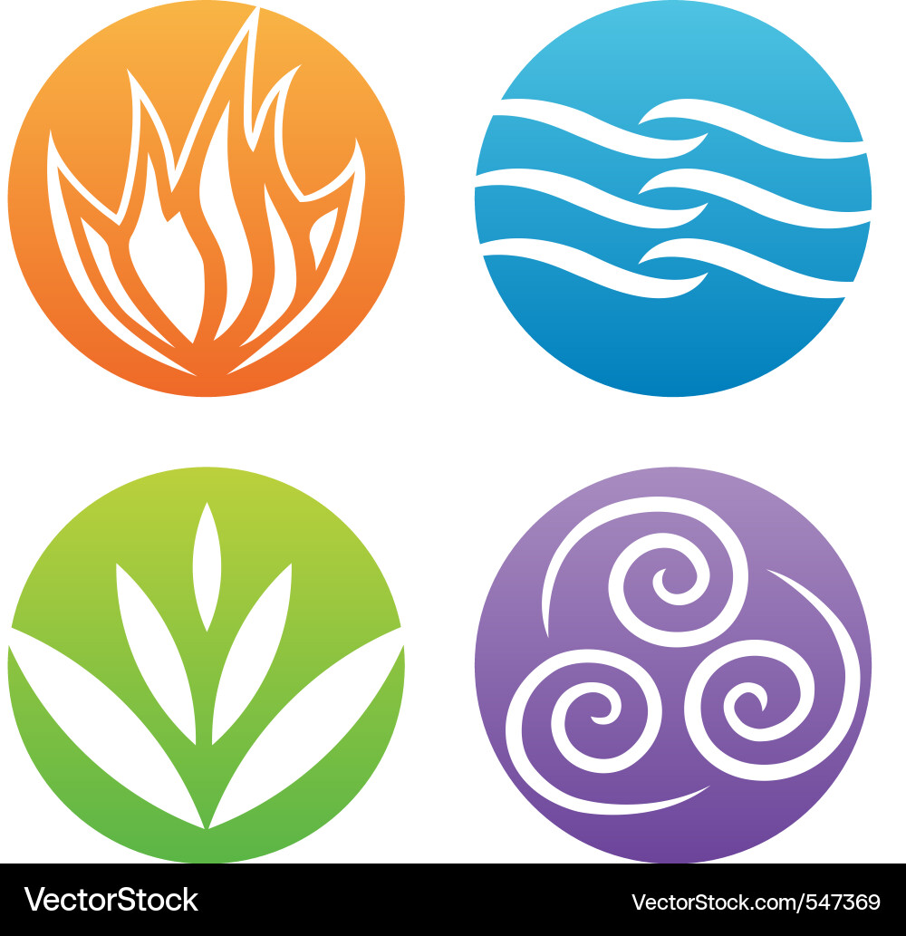 Elemental Symbols Vector Image