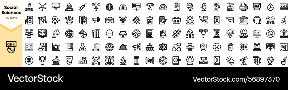 A diverse array of black icons representing A diverse array of black icons representing vector image