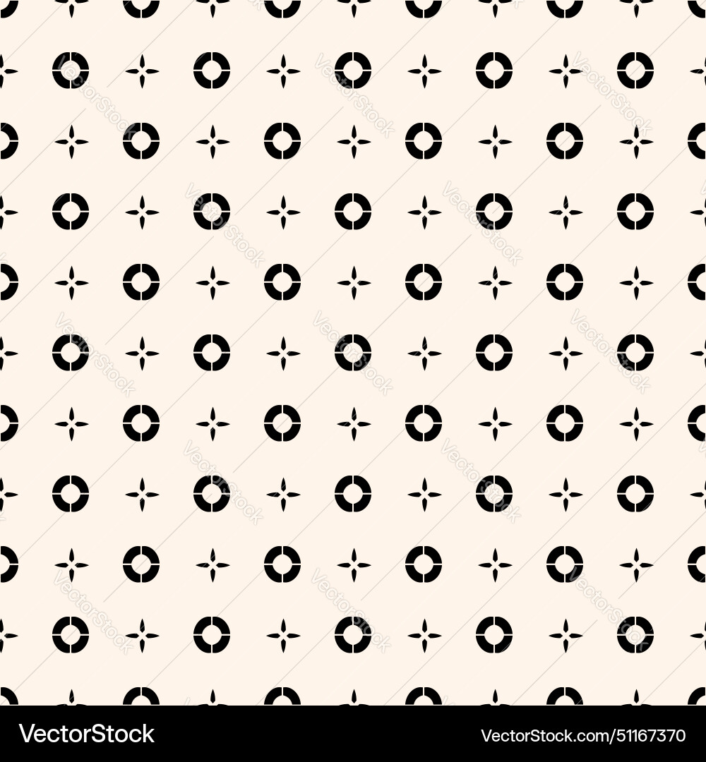A monochrome pattern of parallel black circles vector image