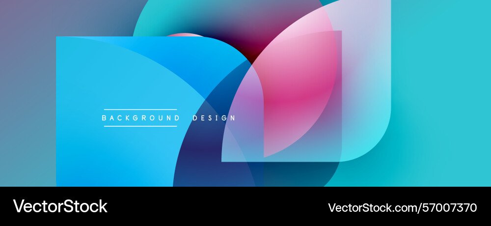Abstract fluid shapes overlap gradient colors vector image