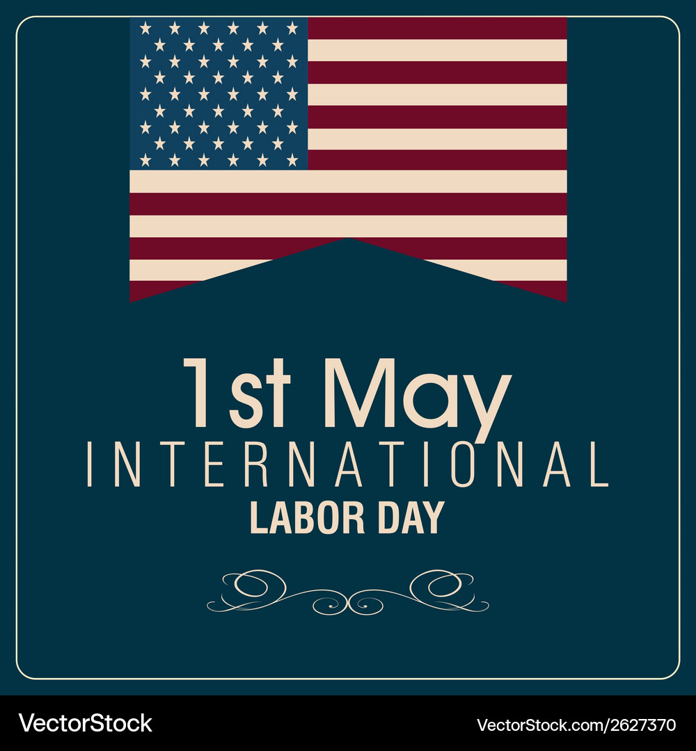 Abstract labor day background with special objects Vector Image