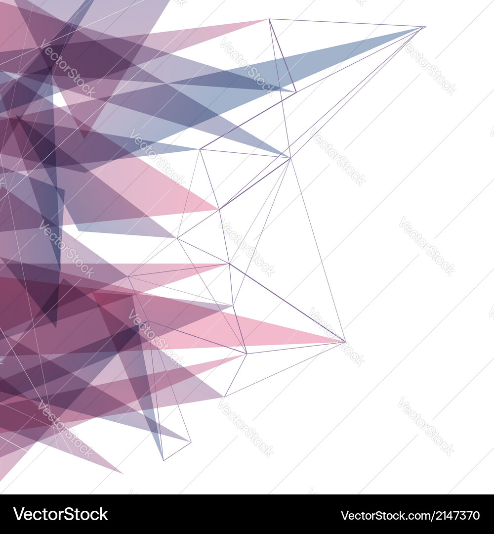 Geometric Triangular Background Vector Image