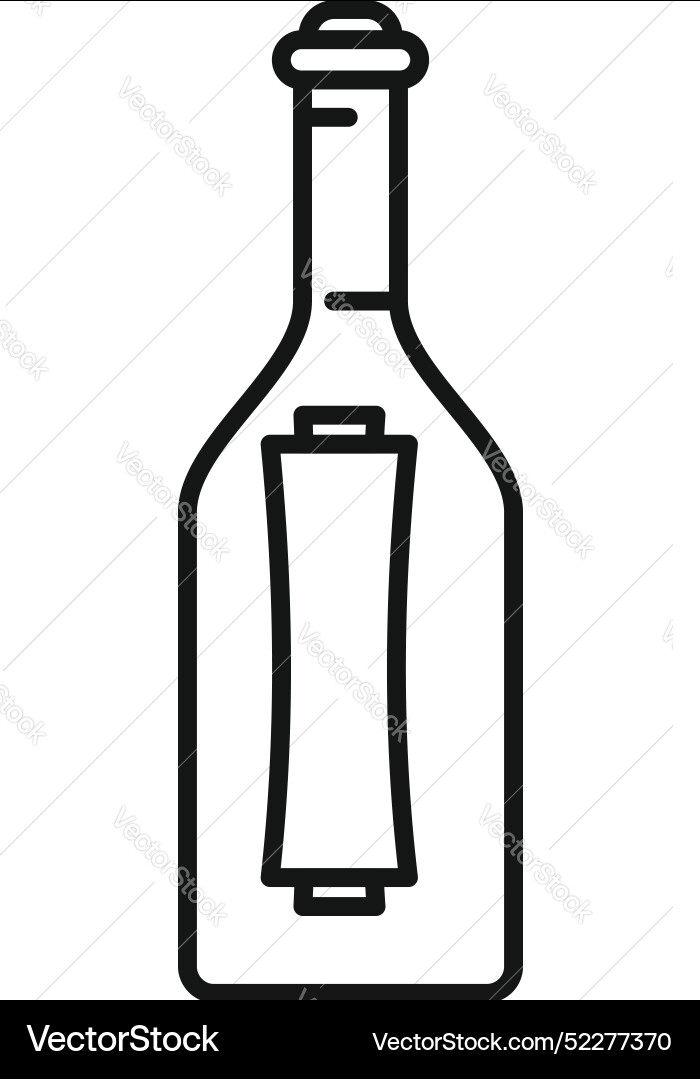 Message in a bottle icon representing Message in a bottle icon representing vector image