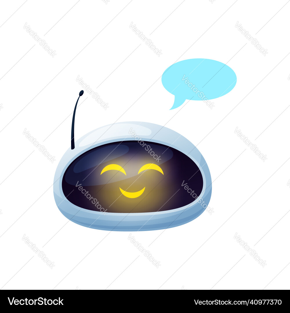 Virtual chatbot online ai support assistant bot vector image