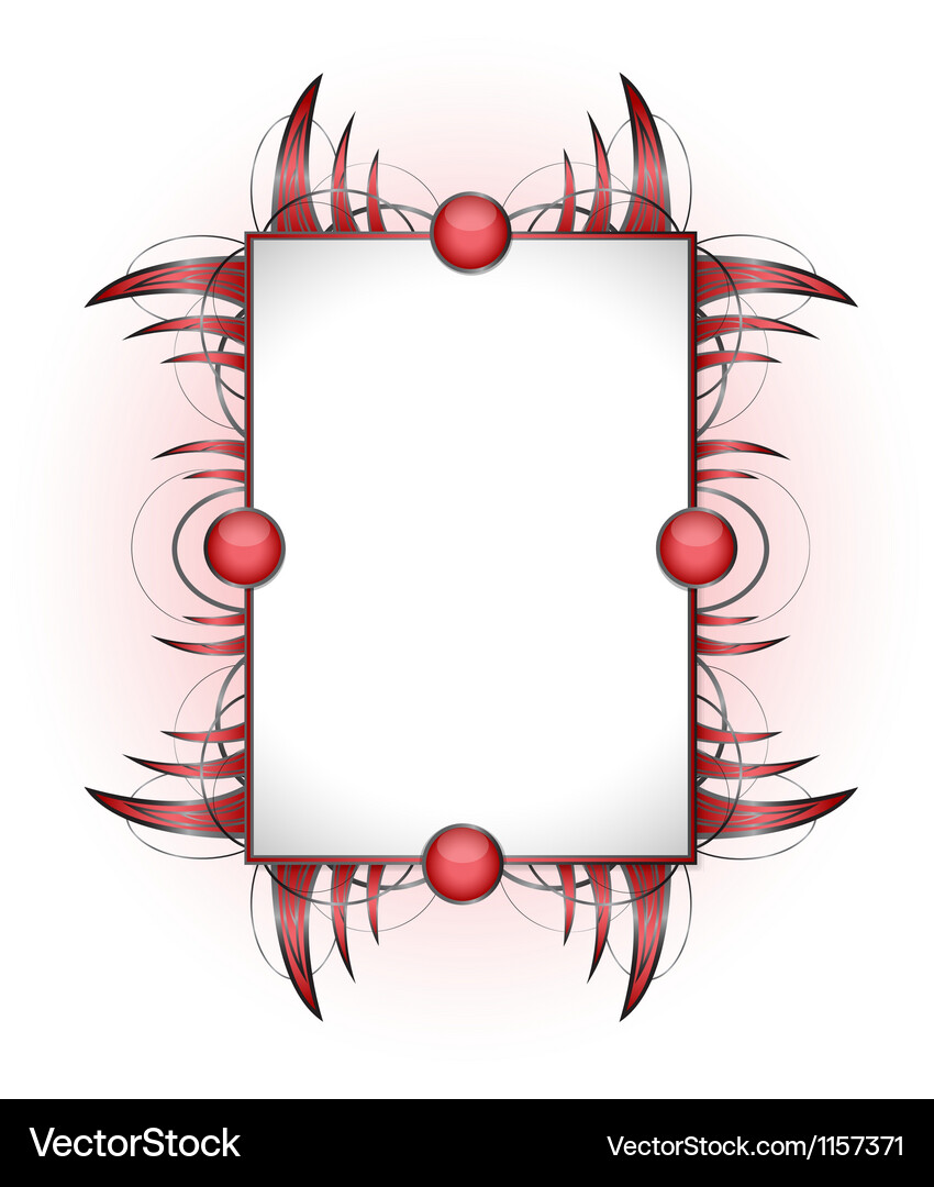Abstract shape with frame Vector Image