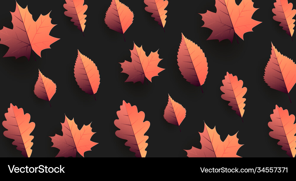 Autumn seasonal background with leaves lay Autumn seasonal background with leaves lay vector image