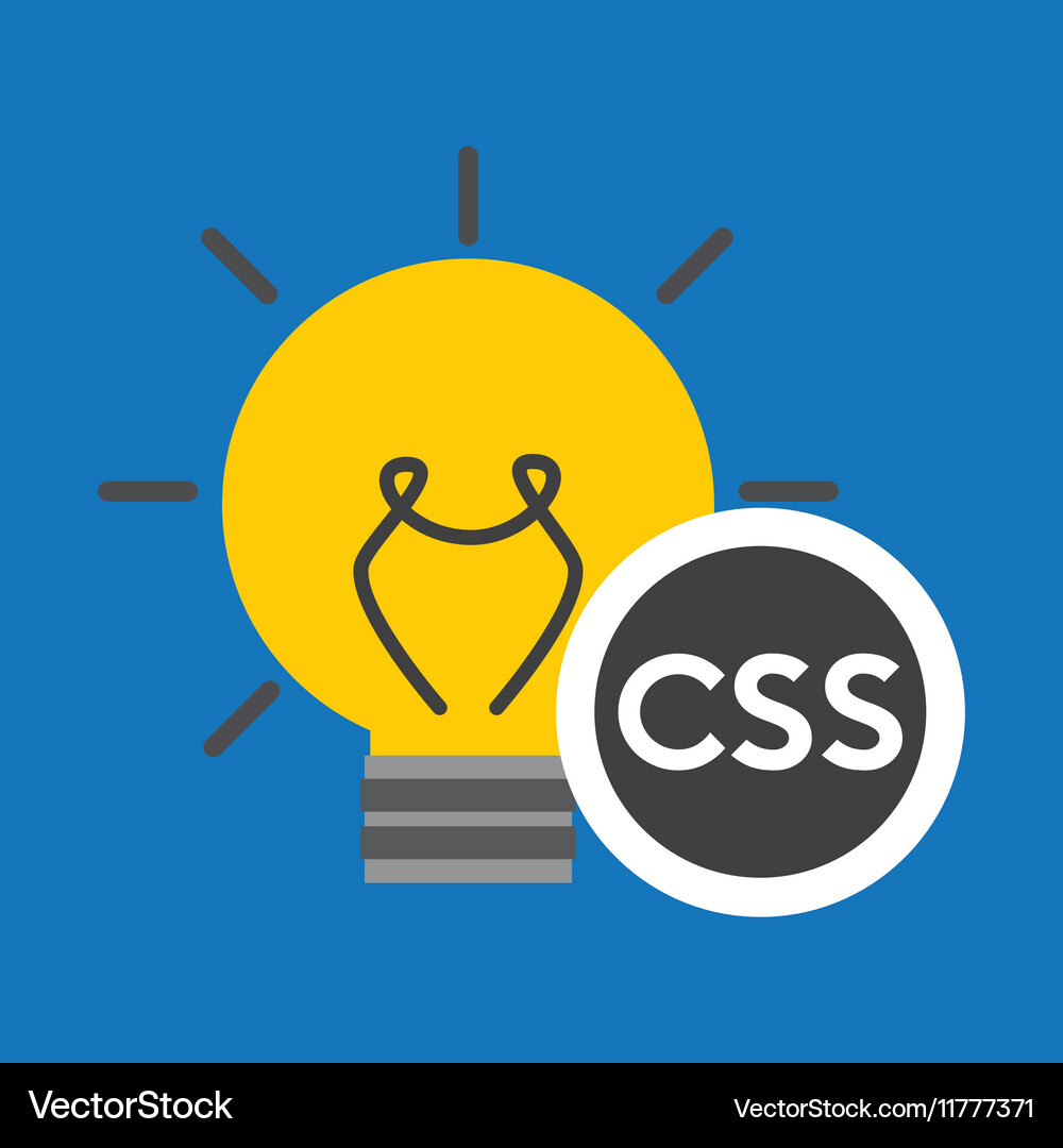 Idea Code Web-Programm css Vektorbild