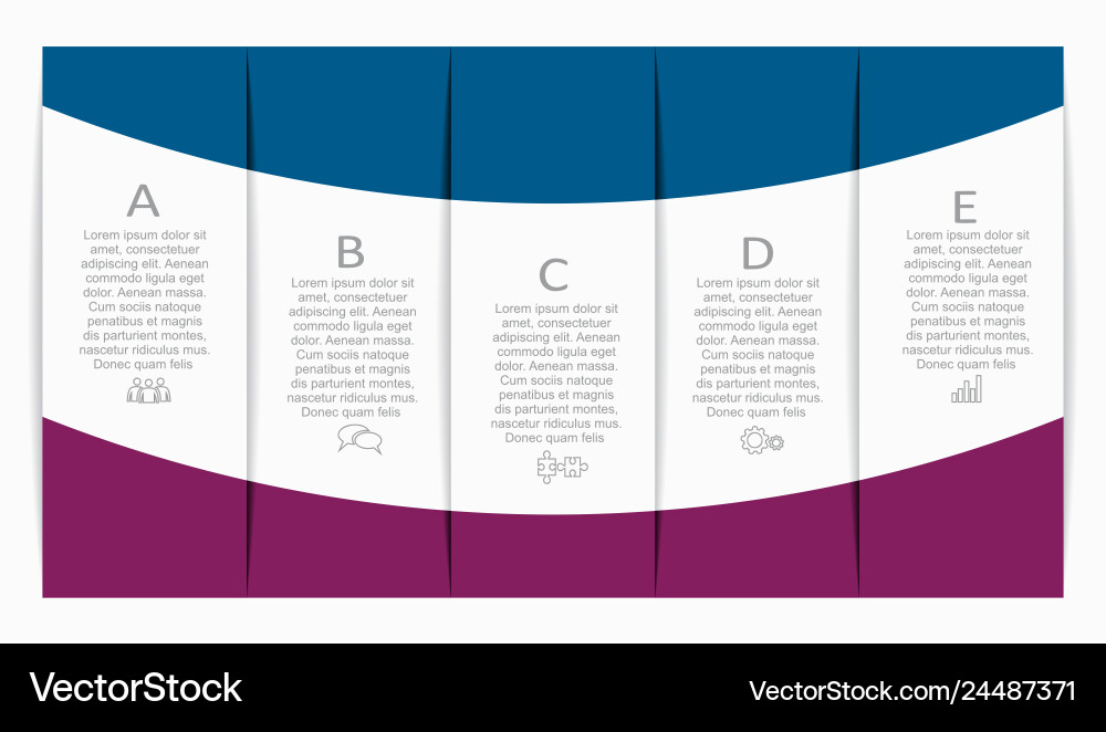 Infografische Designvorlage mit Platz für Ihre Infografische Designvorlage mit Platz für Ihre vektorbild
