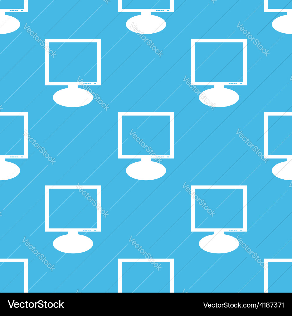 Monitor seamless pattern Vector Image