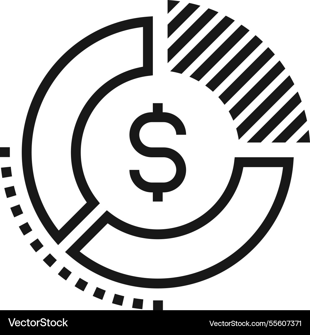 Return of Investment Flat Line Web-Icon-Konzept Return of Investment Flat Line Web-Icon-Konzept vektorbild