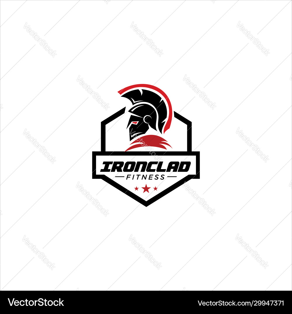 Spartan Fitness Logo Vector Image