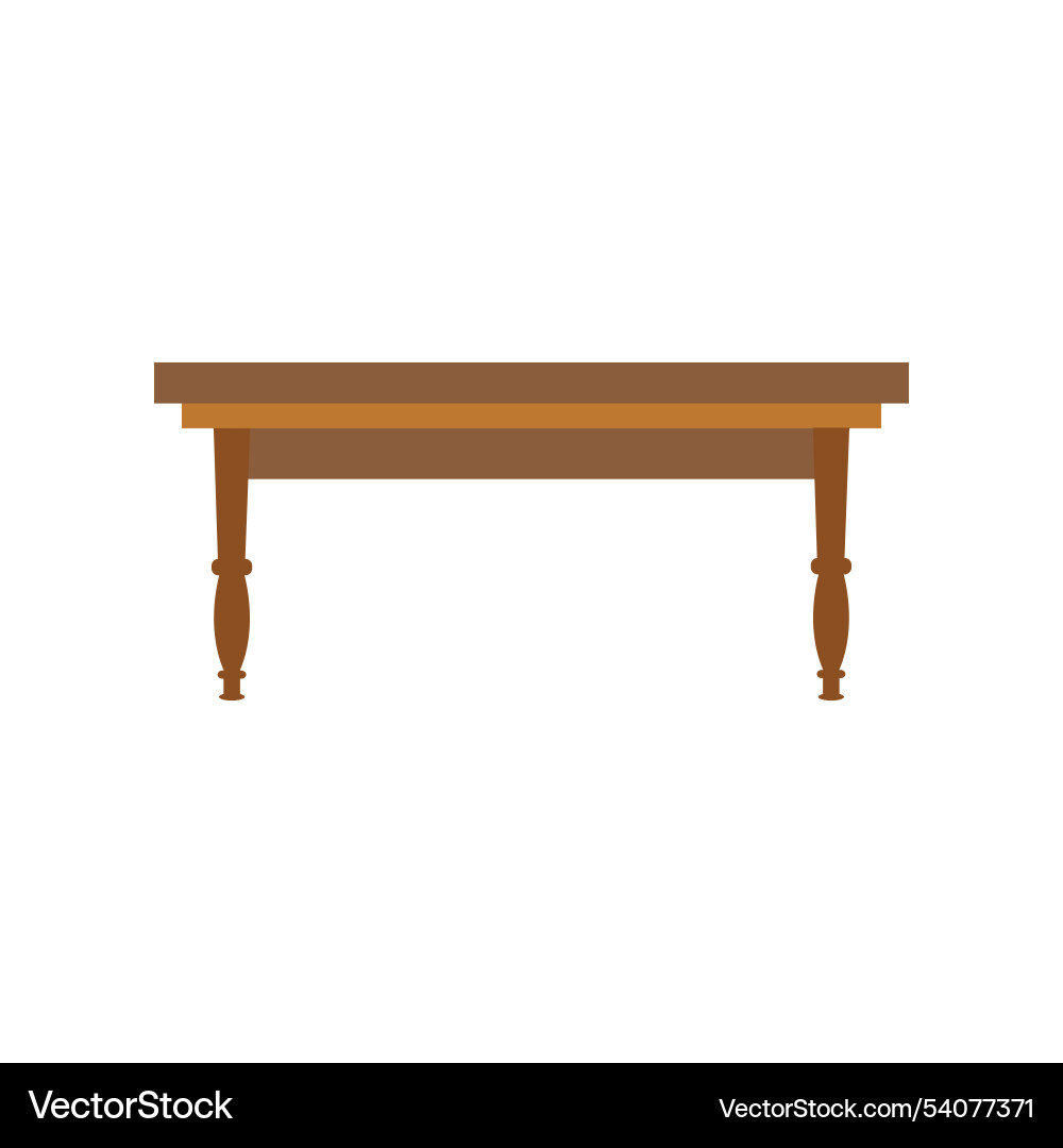 Table logo icon object background Royalty Free Vector Image
