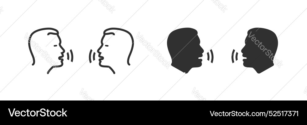 Zwei Mann sprechen Icon Grafik-Set-Linie Umriss Schlag Zwei Mann sprechen Icon Grafik-Set-Linie Umriss Schlag vektorbild