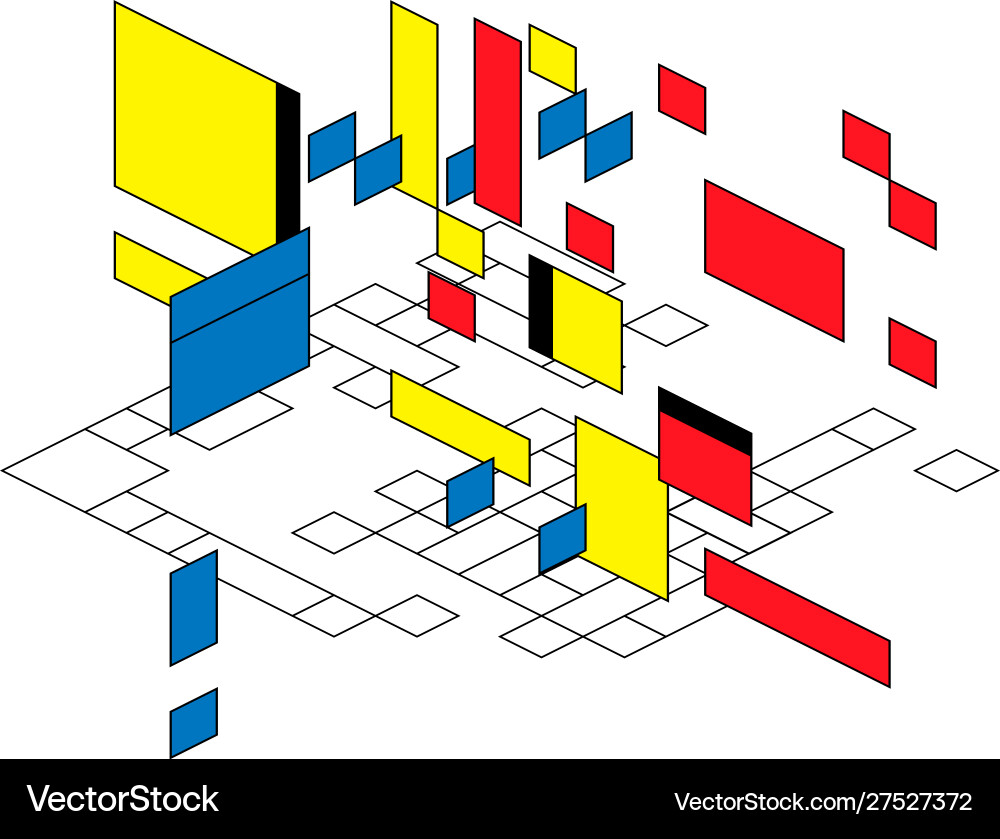 Abstract polygonal background with rectangular Abstract polygonal background with rectangular vector image