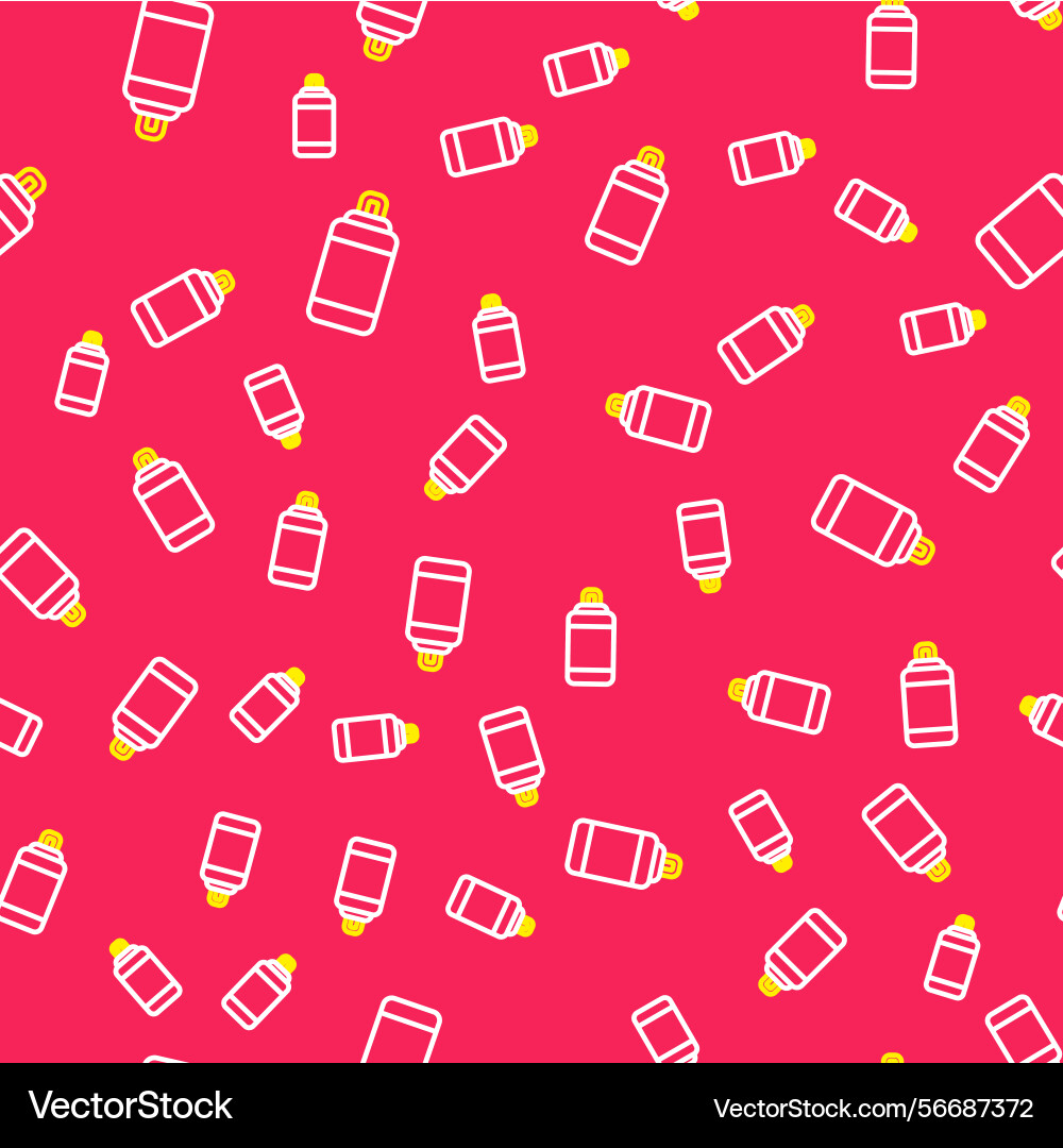 Line punching bag icon isolated seamless pattern Vector Image