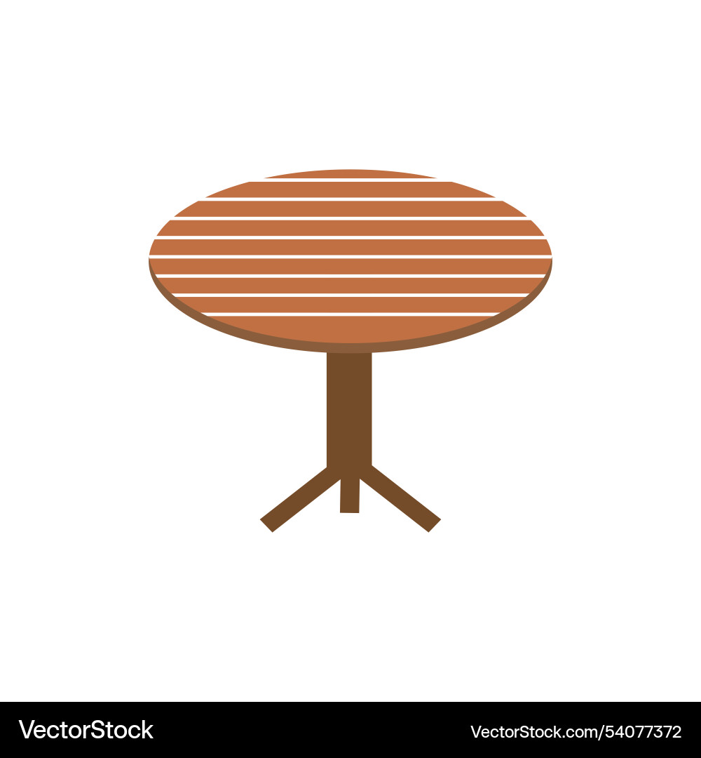Table logo icon object background Vector Image