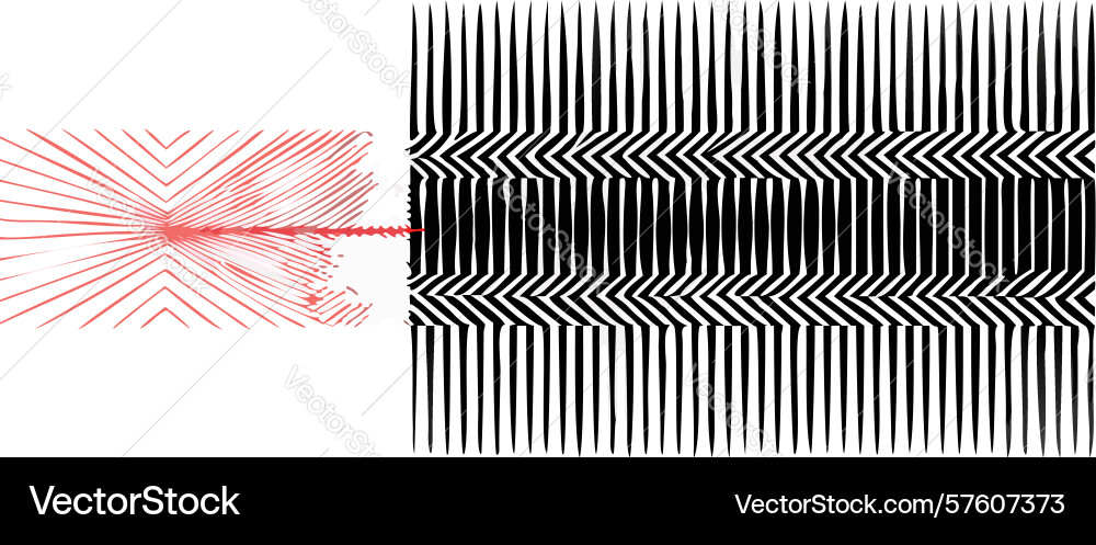 Abstract digital waveform lines pattern design vector image