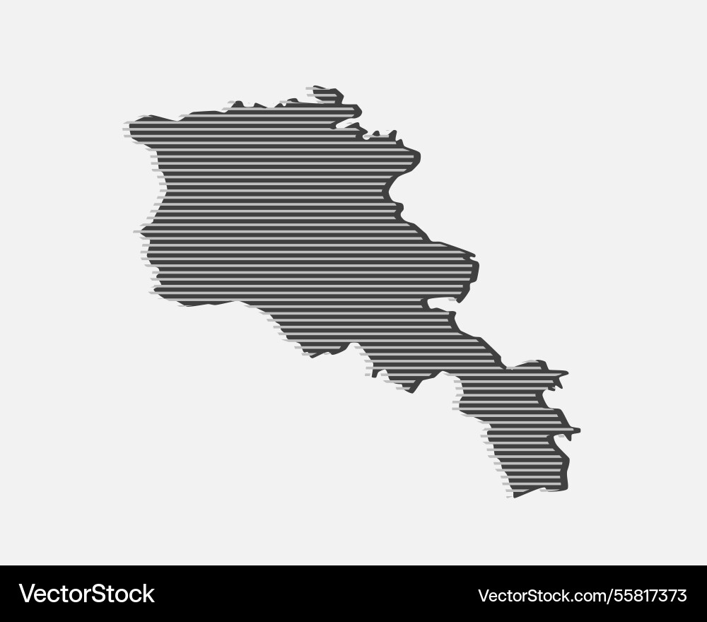 Abstract map armenia parallel grey lines Abstract map armenia parallel grey lines vector image