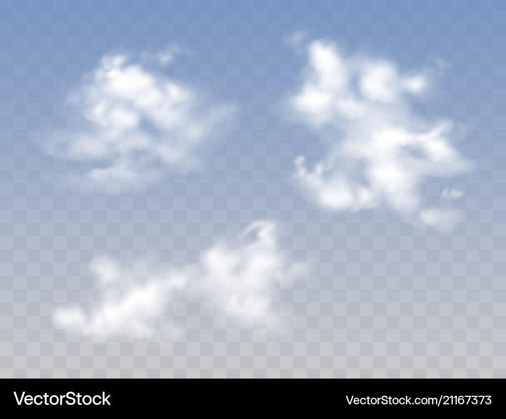 Realistic Cloudscape vector image