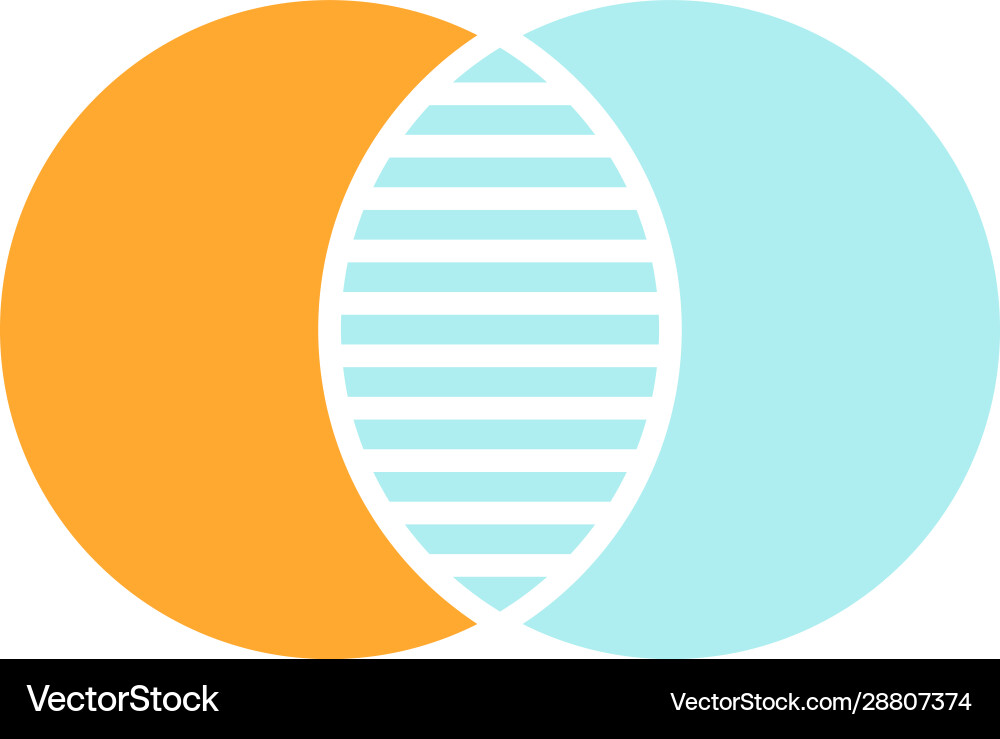 Discrete Math Intersection Icon vector image