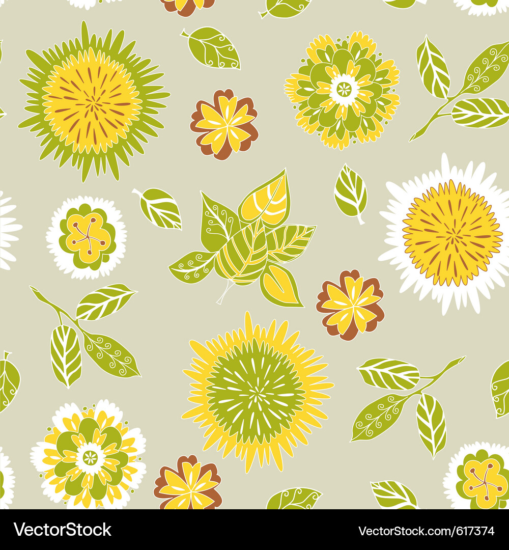 Floral pattern background Vector Image