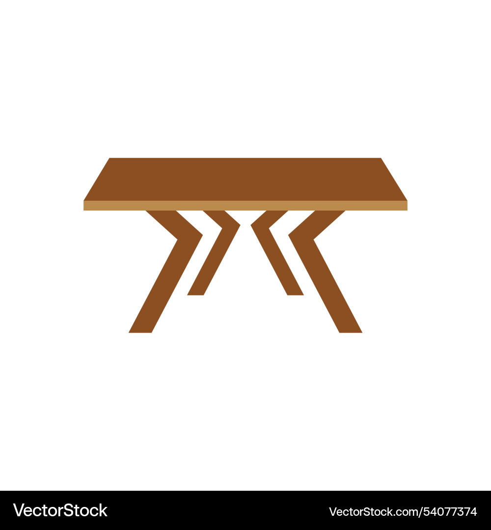 Table logo icon object background Vector Image