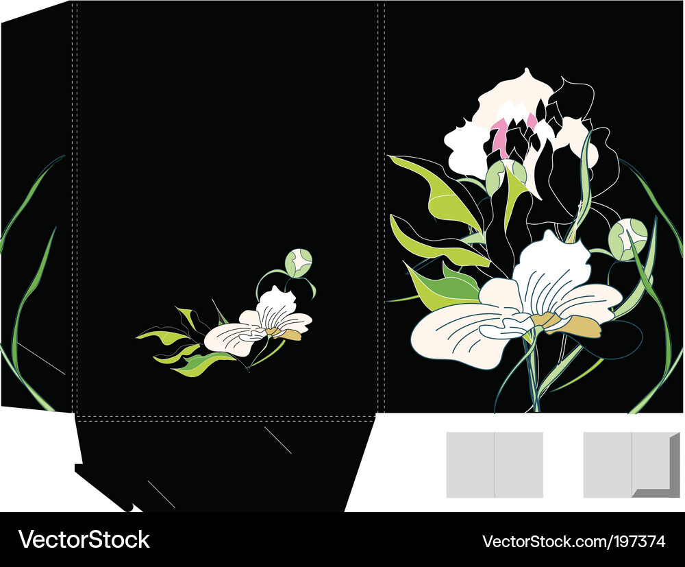Template for folder design Vector Image