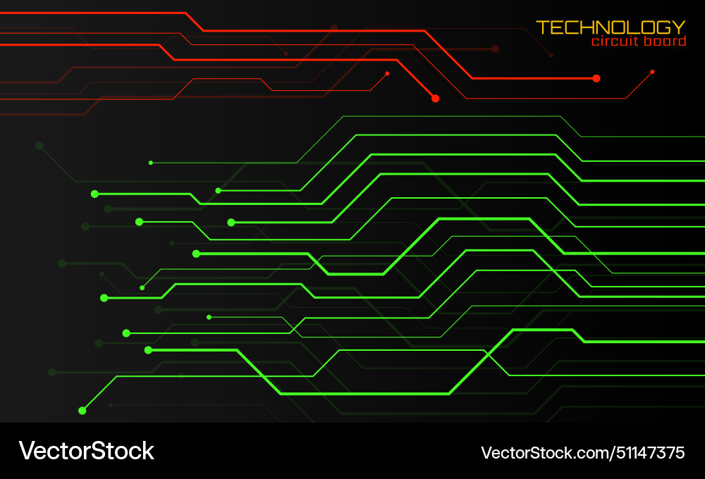 Abstract background with circuit board technology Abstract background with circuit board technology Vector Image