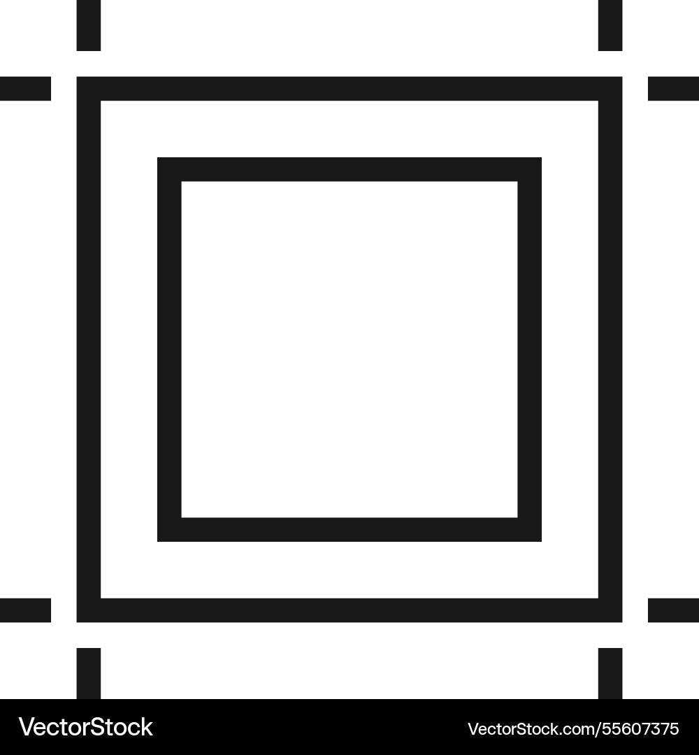 Edit canvas flat line web icon concept Edit canvas flat line web icon concept vector image