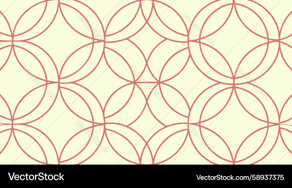 Overlapping Circles Pattern Vector Image
